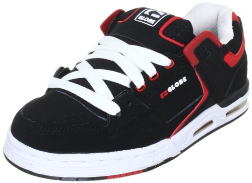 Globe Cleaver GBCLEAVER, Unisex - Erwachsene Sportschuhe - Skateboarding, Schwarz (Black/red/White 10074), EU 44.5 (UK 9.5) (US 10.5) von Globe