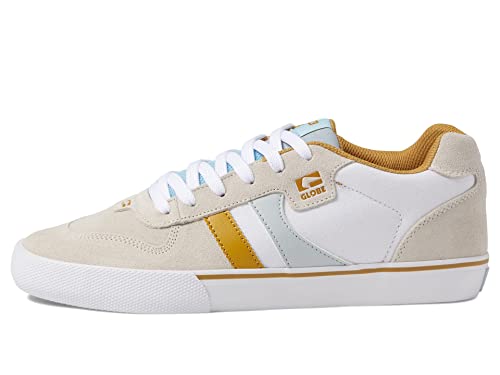 Globe Encore-2 Skateboard Schuhe - White/Mustard/Vapor - US 11 von Globe