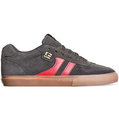 Globe Herren Encore-2 Skateboardschuhe, Grau (Charcoal/gum/red 15234), 39 EU (7 US) von Globe