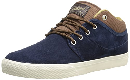 Globe Herren Mahalo Mid Skate-Schuh, Blau (Navy/Brown), 45.5 EU von Globe