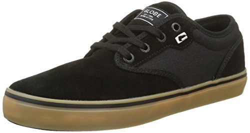 Globe Herren Motley Low-Top, Schwarz (Black/Black/Gum), 44 EU von Globe