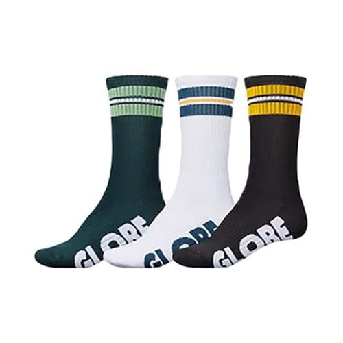 Globe Herren Off Course Crew Sock, 3er-Pack Sportsocken, Sortiert, 39/44.5 von Globe