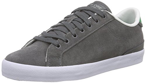 Globe Herren Status Low-Top, Grau (Charcoal/Green), 41 von Globe