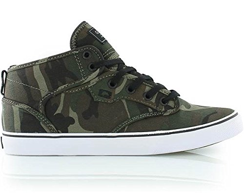 Globe High Sneaker Schnürer Halbschuh Motley Mid grün Camouflage Gummi (US 5) von Globe