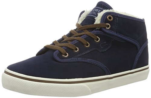 Globe Motley Mid, Herren High-top, Blau (navy/brown/fur), 38.5 EU (5.5 UK) von Globe