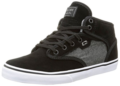 Globe Motley Mid, Herren Skateboardschuhe, Noir (Black Suede/Woven), 44 EU (9.5 UK) von Globe