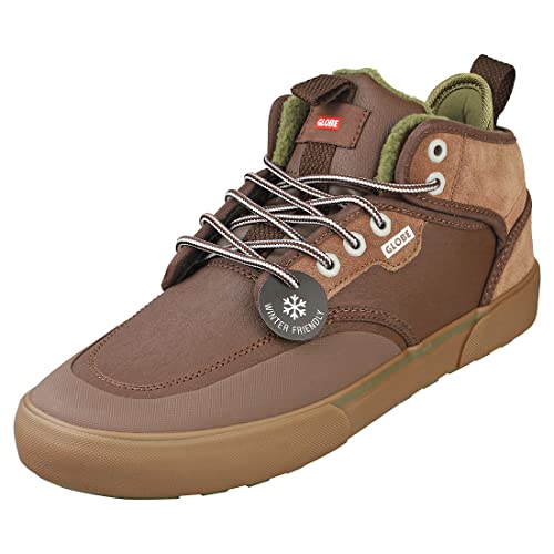 Globe Motley Mid Skateboard Schuhe - Chestnut/Olive/Summit - US 11 von Globe