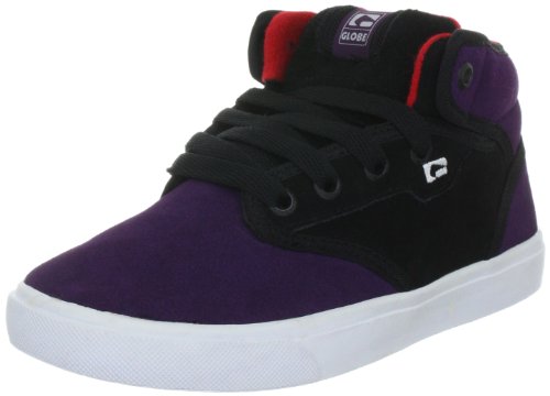 Globe Motley mid Kids GBKMOTMID, Unisex - Kinder Sneaker, Schwarz (Black/Crown/red 10921), EU 32.5 (UK 13) (US 1) von Globe