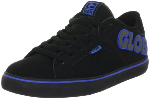 Globe Overpass GBOVERP, Unisex - Erwachsene Sportive Sneakers, Schwarz (Black/Cobalt 10015), EU 44.5 (UK 9.5) (US 10.5) von Globe