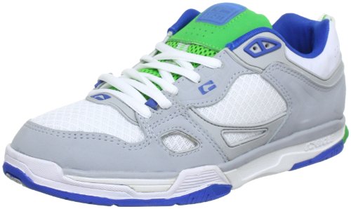 Globe Raid GBRAID2, Unisex-Erwachsene Sneaker, Weiß (White/Silver Grey/Moto Green 11721), EU 39 (UK 6) (US 7) von Globe