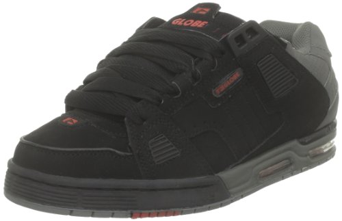 Globe Sabre, Herren Skateboardschuhe, Schwarz (Black Charcoal True Red), 46 EU von Globe