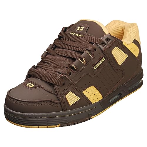 Globe Sabre Skateboard Schuhe - Dark Oak/Curry - US 13 von Globe