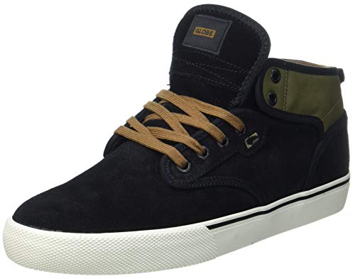 Globe Unisex-Adult Motley Mid Skateboard Shoe, Black/Turtle Green, 42 1/2 EU von Globe