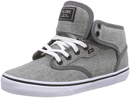 Globe Unisex-Erwachsene Motley Mid High-Top, Grau (Dark Grey/White) von Globe