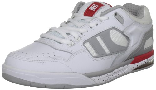 Globe Viper GBVIPER, Unisex - Erwachsene Sportive Sneakers, Weiss (White/red/Grey 11353), EU 40.5 (UK 6.5) (US 7.5) von Globe