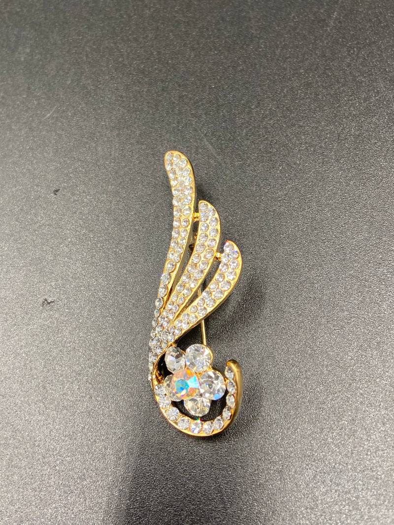 Antike Brosche/ Perlen Schalnadel/ Shirt Saree Pin/ Clip/ Party Wear Steine Pin von Globusfashions