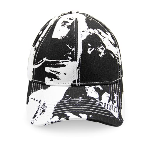 Gloop Damen Baseball Cap mit Batik Muster Sommer Cool Visor Cap Damen mit Batik Muster Klettverschluss Verstellbar Batic Dye Baseball Cap (DE/NL/SE/PL, Alphanumerisch, Einheitsgröße, Schwarz) von Gloop