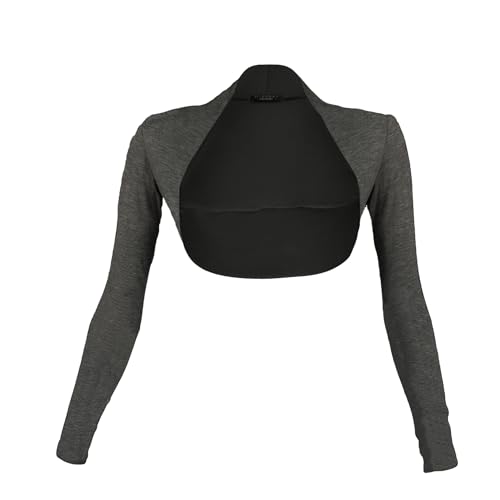 Gloop Damen Bolero Schulterjäckchen Lange Aermel Bolero von Gloop