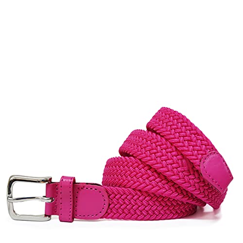 Gloop Damen Elastischer Stoffgürtel Geflochtener 2.5 CM Stretchgürtel Dehnbarer Gürtel Frau von Gloop