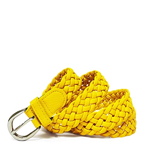 Gloop Damen Flechtgürtel Geflochtener Schmaler Hüftgürtel One Size Gürtel passt gut für Rock Kleid Jacke und Jeans 3 cm Breit von Gloop