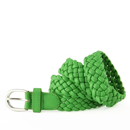 Gloop Damen Flechtgürtel Geflochtener Schmaler Hüftgürtel One Size Gürtel passt gut für Rock Kleid Jacke und Jeans 3 cm Breit von Gloop