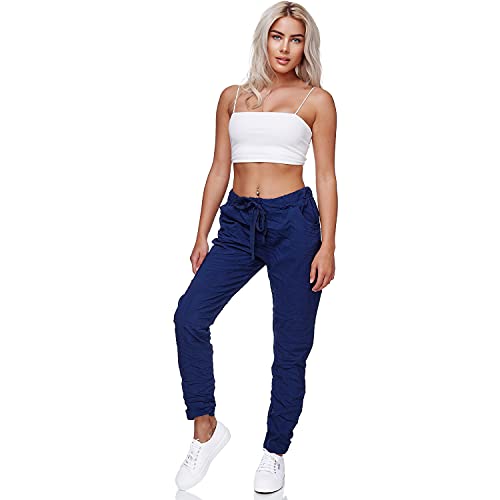 Gloop Damen Hose Boyfriend Jogger Pants 7/8 Freizeithose Capri Pants Made in Italy Gloop Damen Hose Boyfriend Jogger Pants 7/8 Freizeithose Capri Pants Made in Italy von Gloop