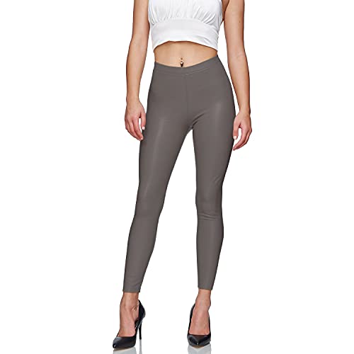 Gloop Damen Kunstleder Leggings High Waist Leggings Hose Strumpfhosen Treggins Leggins Kunstleder Leggings Leder Look hüfthoch (DE/NL/SE/PL, Alphanumerisch, S, Regular, Regular, Grau) Gloop Damen Kunstleder Leggings High Waist Leggings Hose Strumpfhosen Treggins Leggins Kunstleder Leggings Leder Look hüfthoch (DE/NL/SE/PL, Alphanumerisch, S, Regular, Regular, Grau) von Gloop