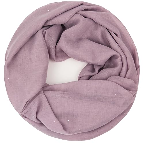 Gloop Damen Loop Schal Schlauchschal, Tuch, leichter Langschal Schlauchschal 01122-01123-P, 01123a6 Pink, Einheitsgröße von Gloop