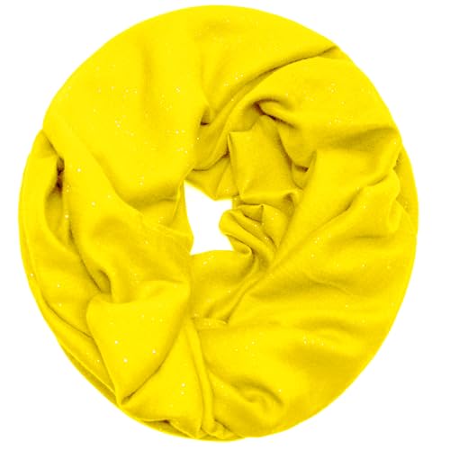 Gloop Damen edler einfarbiger Loop Schal Schlauchschal,Unifarben Tuch, leichter Schlauchschal 01122-01123-P von Gloop