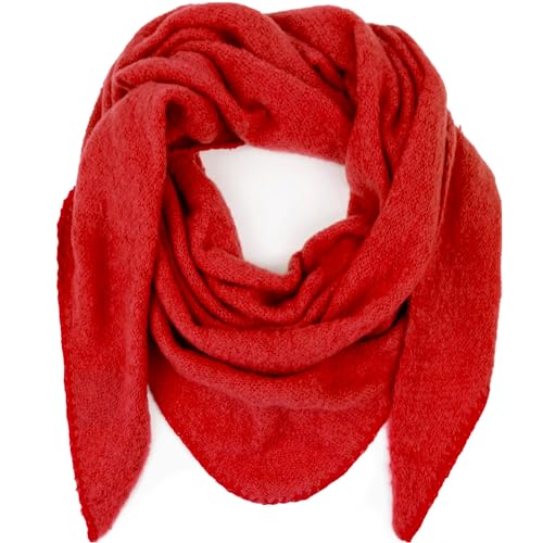 Gloop Damen Schal Strick Dreieck Schal Halstuch Poncho Dreieckstuch für Frauen und Mädchen kuschelig flauschig mehrweg Schal ohne Kratze an Haut Gloop Damen Schal Strick Dreieck Schal Halstuch Poncho Dreieckstuch für Frauen und Mädchen kuschelig flauschig mehrweg Schal ohne Kratze an Haut von Gloop