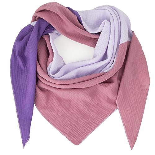 Gloop Damen Schal XXL Strick Dreieck Schal Halstuch Baumwolle Dreieckstuch Musselin ohne Kratze an Haut von Gloop