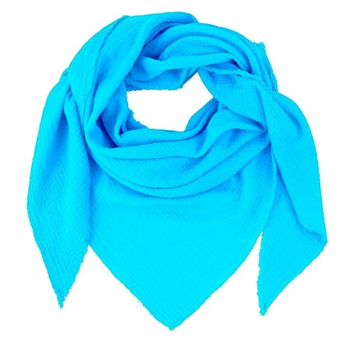 Gloop Damen Schal XXL Strick Dreieck Schal Halstuch Baumwolle Dreieckstuch Musselin Schal ohne Kratze an Haut von Gloop