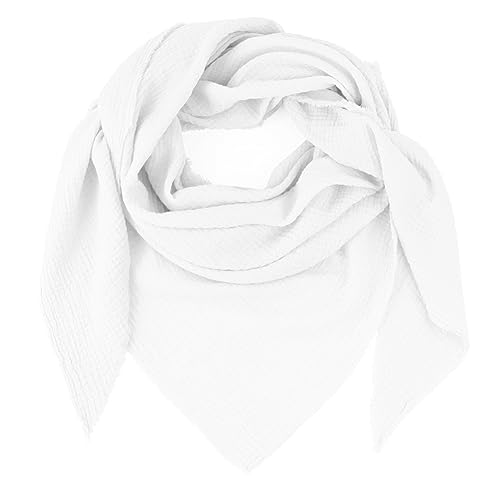 Gloop Damen Schal XXL Strick Dreieck Schal Halstuch Baumwolle Dreieckstuch Musselin Schal ohne Kratze an Haut Made in Italy von Gloop