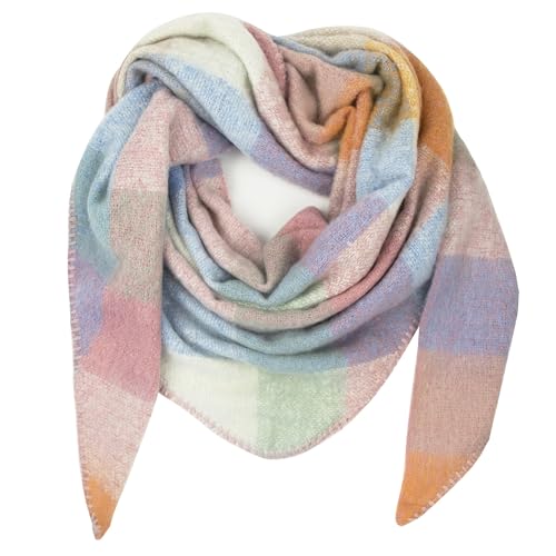 Gloop Damen Schal XXL Strick Dreieck Schal Halstuch Dreieckstuch kuschelig flauschig ohne Kratze an Haut 200×140 CM von Gloop