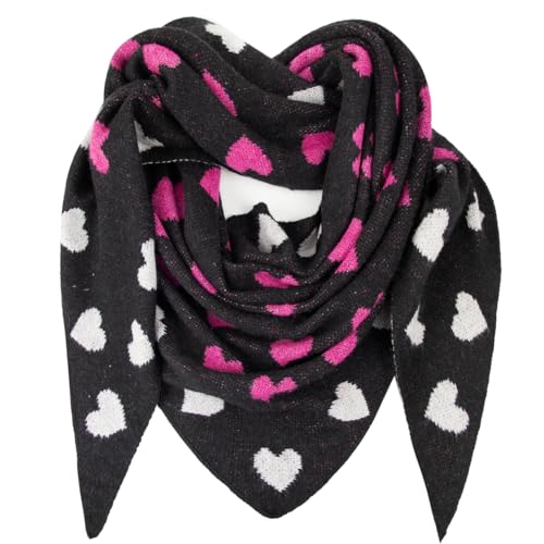 Gloop Damen Schal XXL Strick Dreieck Schal Strickmuster Halstuch Dreieckstuch für Frauen ohne Kratze an Haut 188 * 120 cm von Gloop