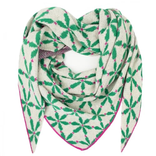 Gloop Damen Schal XXL Strick Dreieck Schal Strickmuster Halstuch Dreieckstuch für Frauen ohne Kratze an Haut 188 * 120 cm von Gloop