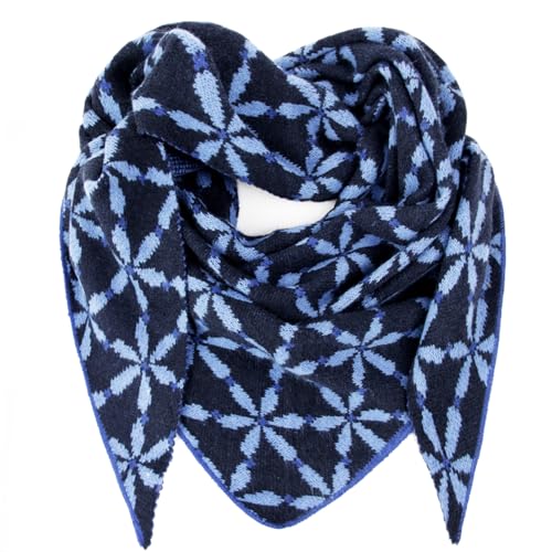 Gloop Damen Schal XXL Strick Dreieck Schal Strickmuster Halstuch Dreieckstuch für Frauen ohne Kratze an Haut 188 * 120 cm von Gloop