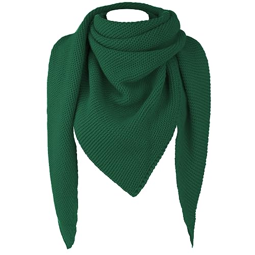 Gloop Damen Schal XXL Strick Dreieck Schal Strickmuster Halstuch Dreieckstuch ohne Kratze an Haut made in Italy von Gloop