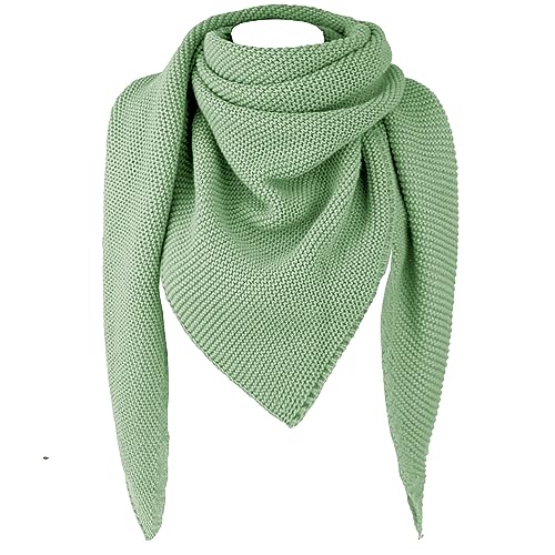 Gloop Damen Schal XXL Strick Dreieck Schal Strickmuster Halstuch Dreieckstuch ohne Kratze an Haut made in Italy von Gloop
