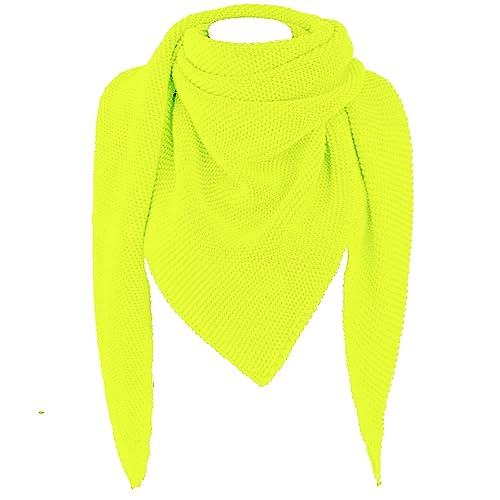 Gloop Damen Schal XXL Strick Dreieck Schal Strickmuster Halstuch Dreieckstuch ohne Kratze an Haut made in Italy von Gloop