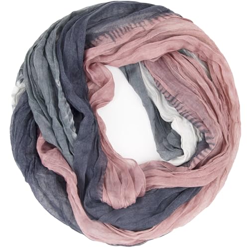 Gloop Damen Schal leichter Loop schal Schlauchschal Tuch mit Farbverlauf Viele Farben von Gloop