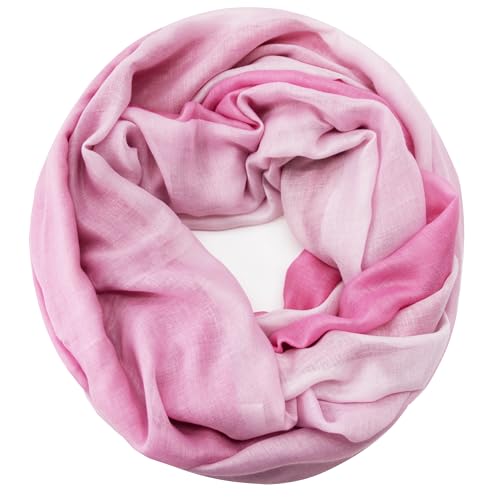 Gloop Damen Schal leichter Loop Schlauchschal Farbenfroher Schal Tuch von Gloop