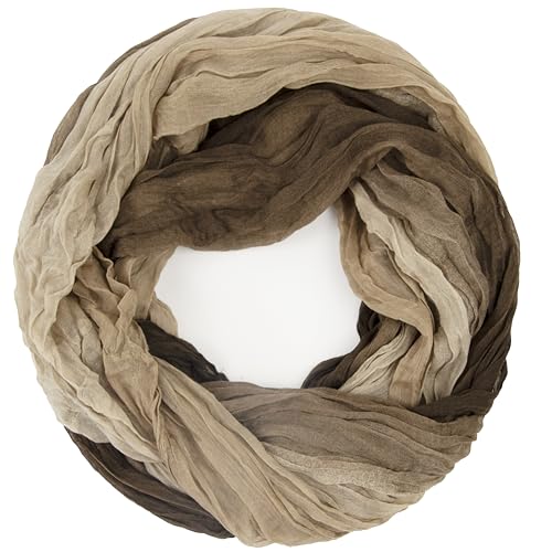 Gloop Damen Schal leichter Loop schal Schlauchschal Tuch mit Farbverlauf Viele Farben von Gloop