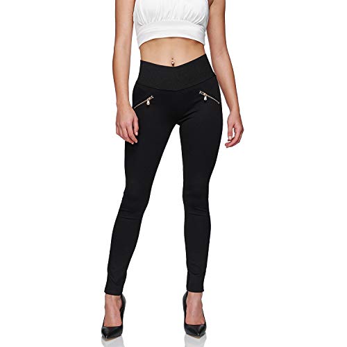 Gloop Damen Stretch Hose Skinny Leggings Leggins Treggings Jeggings von Gloop