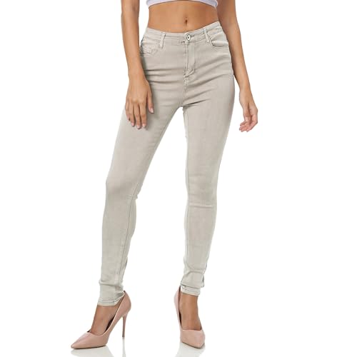 Gloop Damen Stretch Jeans Jeanshose Hose Skinny Fit Jegging SkinnyJeans Stretch Hose Push Up high Waist Jeans von Gloop