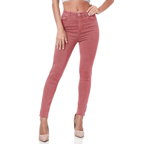 Gloop Damen Stretch Jeans Jeanshose Hose Skinny Fit Jegging SkinnyJeans Stretch Hose Push Up high Waist Jeans von Gloop