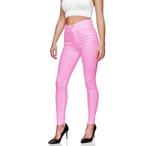 Gloop Damen Stretch Jeans Jeanshose Hose Skinny Fit Jegging SkinnyJeans Stretch Hose Push Up high Waist Jeans von Gloop