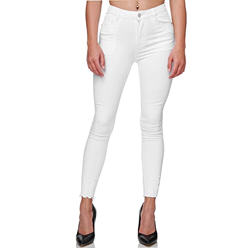 Gloop Damen Stretch Jeans Jeanshose Hose Skinny Fit Jegging SkinnyJeans Stretch Hose Push Up high Waist Jeans von Gloop