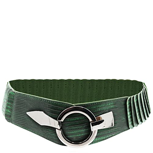 Gloop 6cm breiter Damen Gürtel Elastischer Taillengürtel, Hüftgürtel Stretch Gürtel mit Hakenverschluss von Gloop