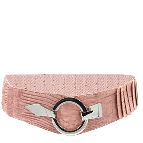 Gloop 6cm breiter Damen Gürtel Elastischer Taillengürtel, Hüftgürtel Stretch Gürtel mit Hakenverschluss von Gloop